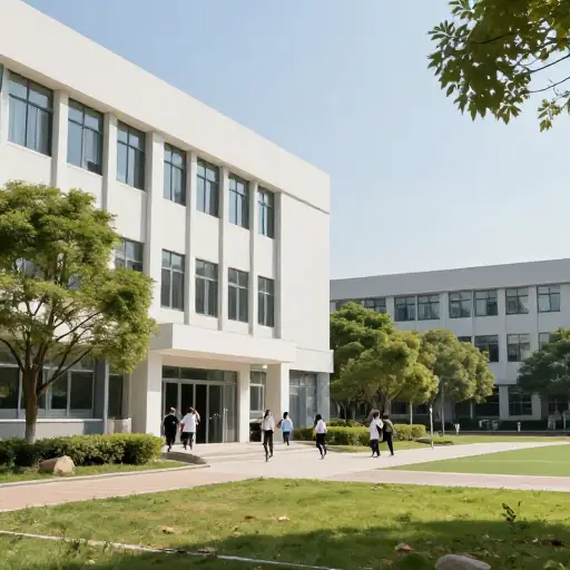 学校新建了一座附属楼作为图书馆。