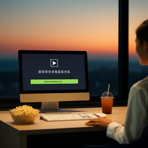 我下载了一部新电影准备周末看。