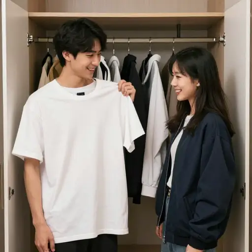 他们总是穿彼此的衣服。