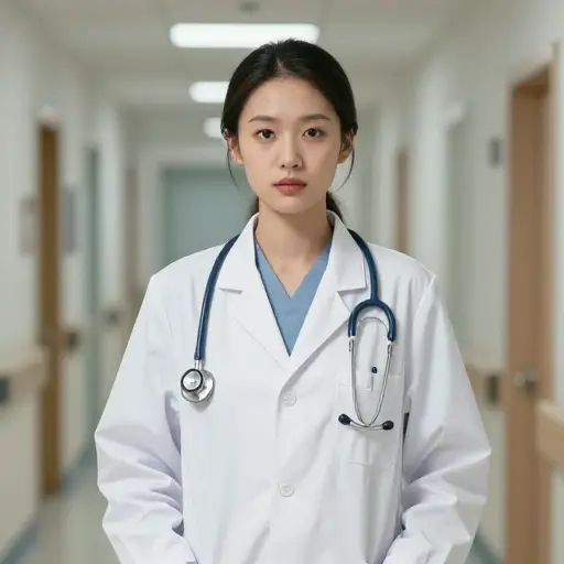她决心成为一名医生。