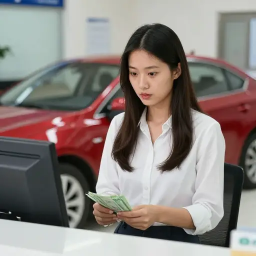 她等到攒够钱才买新车。
