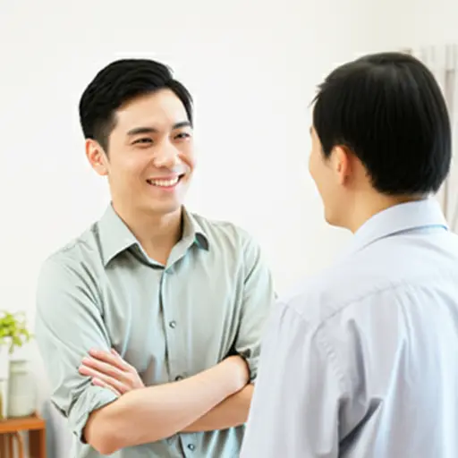 这位客人是爸爸的朋友。