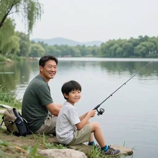 他和他的侄子关系很亲密，经常一起去钓鱼。