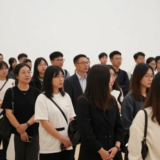 新博物馆的开幕仪式吸引了众多参观者。