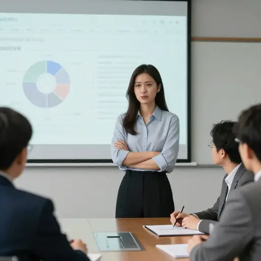 为了新工作，她不得不正视自己对公开演讲的恐惧。