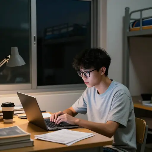 刻板印象中的大学生会熬夜并喝很多咖啡。