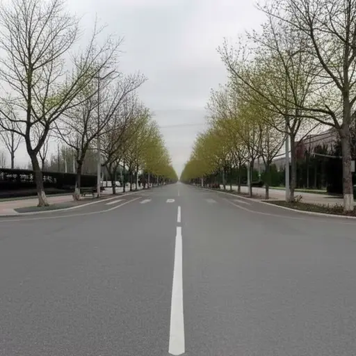 在路口，走左边的路。