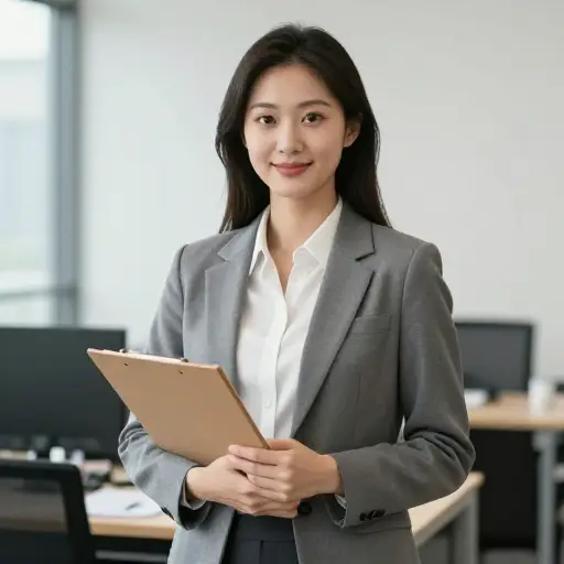 凭借她的经验和性格，她是这个职位的理想人选。