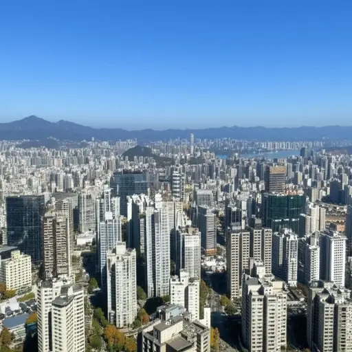 从山顶可以看到整个城市的壮观景色。