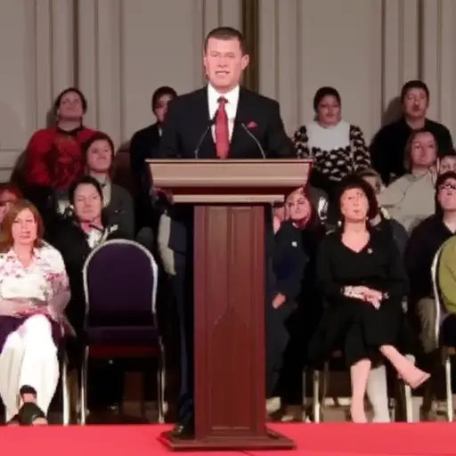 他发表了充满仇恨的言论，激怒了所有人。