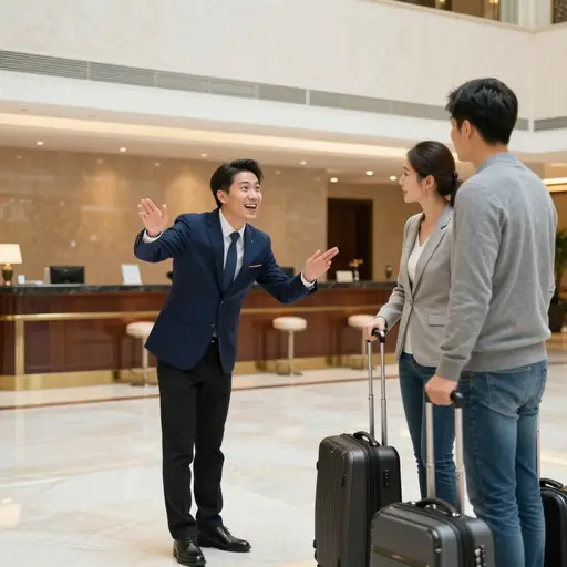 那位殷勤周到的酒店礼宾员仅仅提前一小时接到通知，就为客人安排好了一次私人导览。