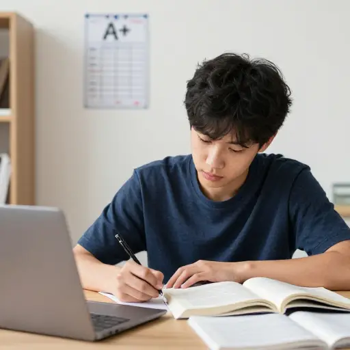 我努力学习这门课程，并以优异的成绩通过了。