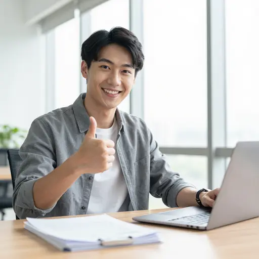 我对结果非常满意。