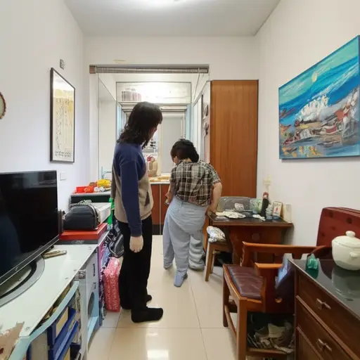 这个小公寓限制了我们的活动空间。