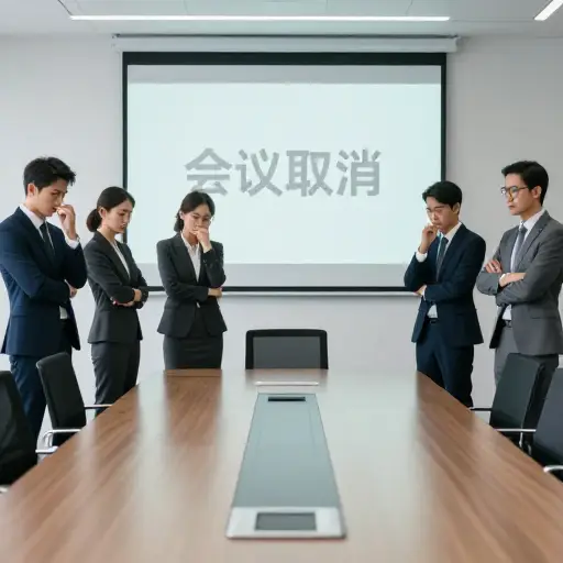 会议被无故取消，这让我们深感沮丧。