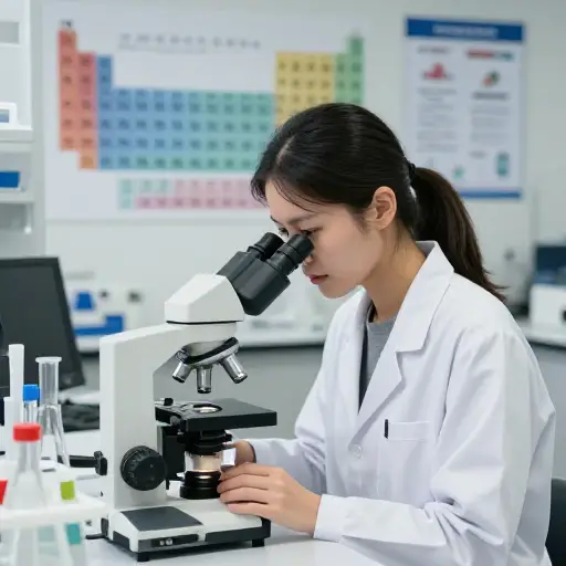 她渴望成为一位著名的科学家。