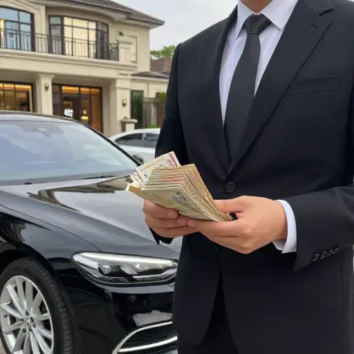 他对生活持物质主义观点，总是追逐金钱和财产。