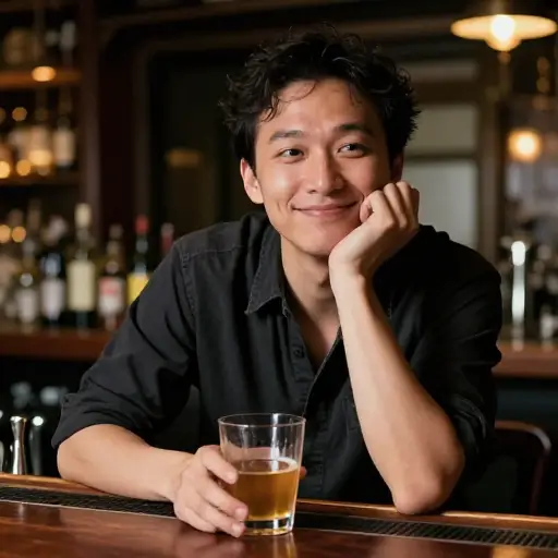 我只是偶尔喝酒。