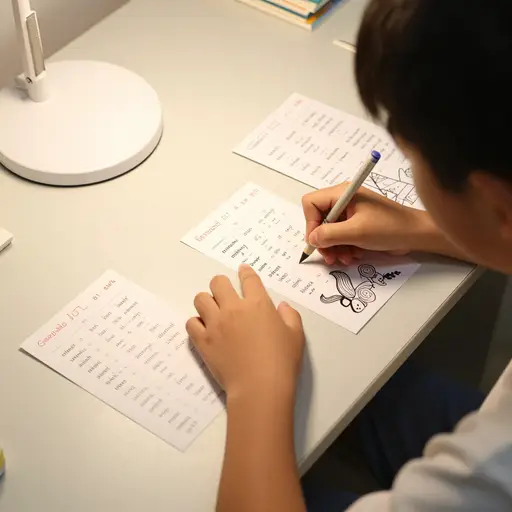 我把新单词和图片联系起来。