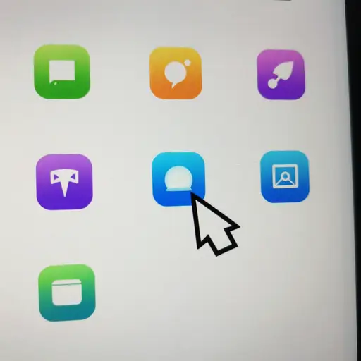 他点击了屏幕上的图标，启动了操作。