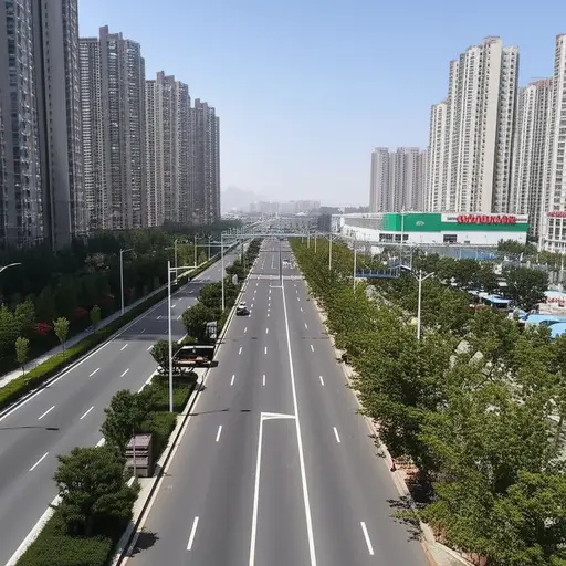 超市离我们家还有一段距离。