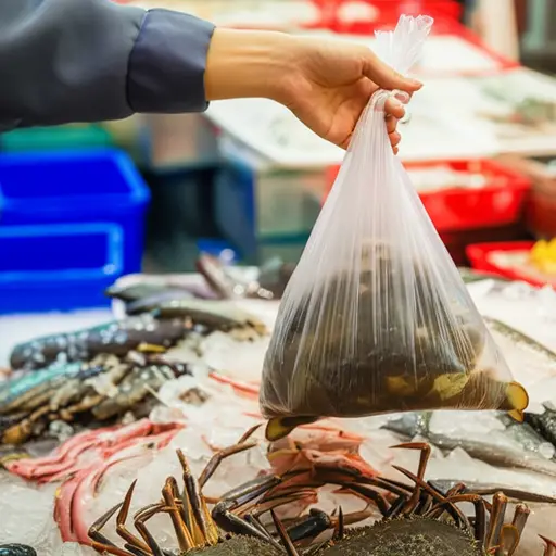 我们从市场买了一些新鲜的螃蟹肉。
