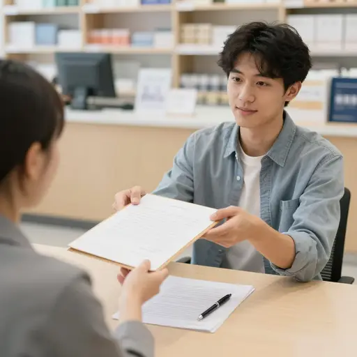 他申请了一份销售员的工作。