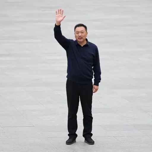 他的姿态纯粹是象征性的，并不涉及任何实际行动。
