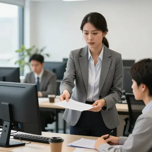 她接受了临时项目经理的职位，因为正式任职者正在休假。