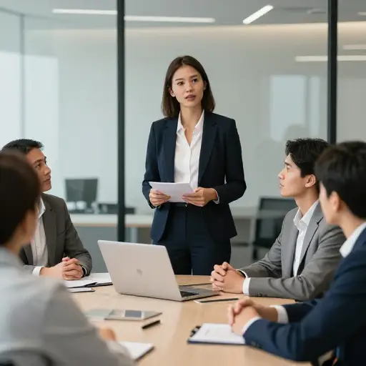 她是一位以强有力的领导力激励团队的领袖。