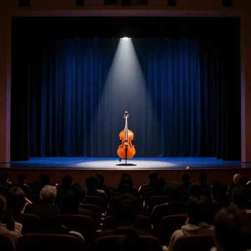 音乐会刚开始，灯就灭了。