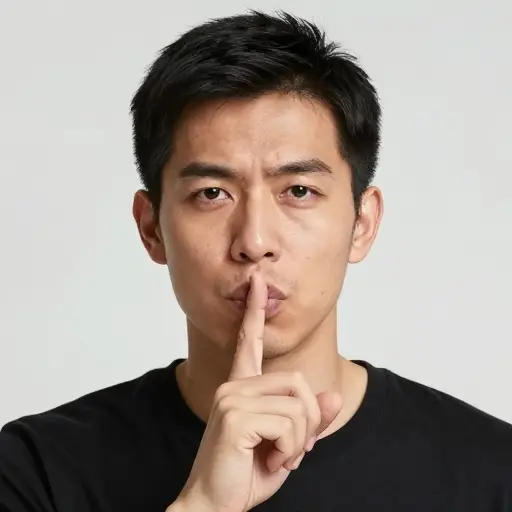 他决定对这个秘密守口如瓶，再也不提。