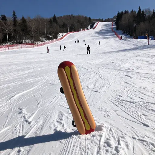热狗滑雪很有趣。至少，人们是这么说的。