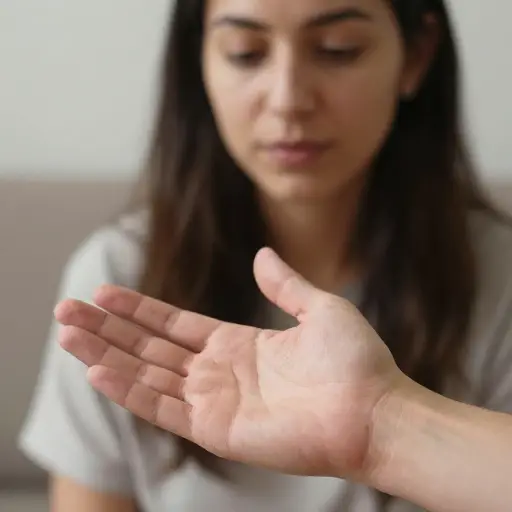 她仔细端详着他手掌上深深镌刻的掌纹。
