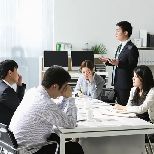 当老板宣布要加班时，办公室里的每个人都抱怨起来。