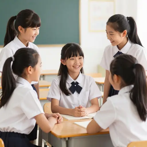 这位新学生很快交到了朋友。