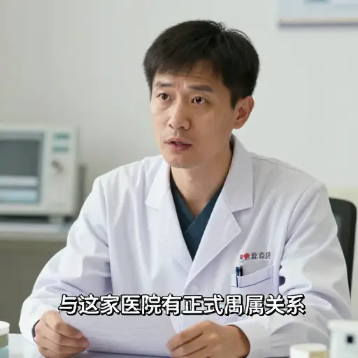 他与这家医院有正式隶属关系。