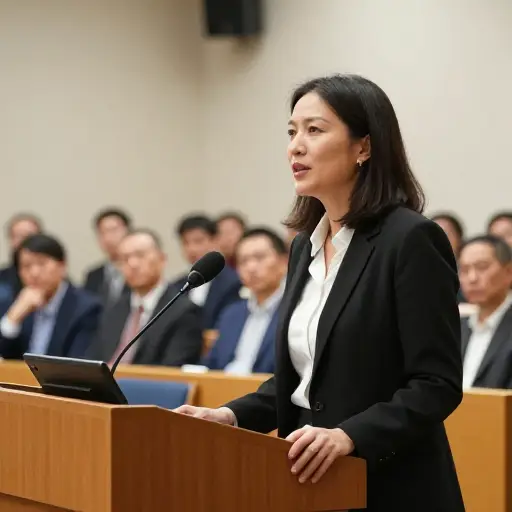 她就人权问题发表了充满激情的演讲。