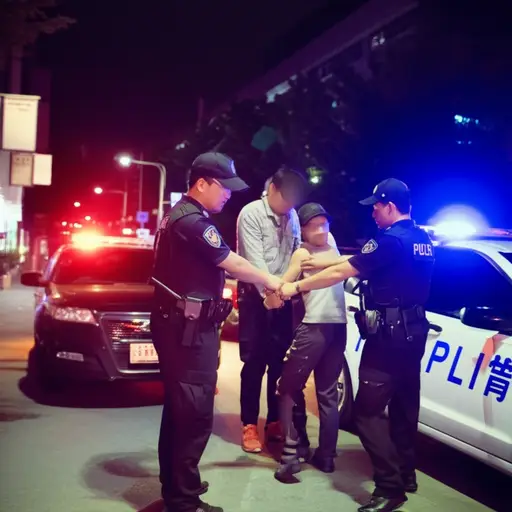 警方逮捕了抢劫犯和他的同伙。