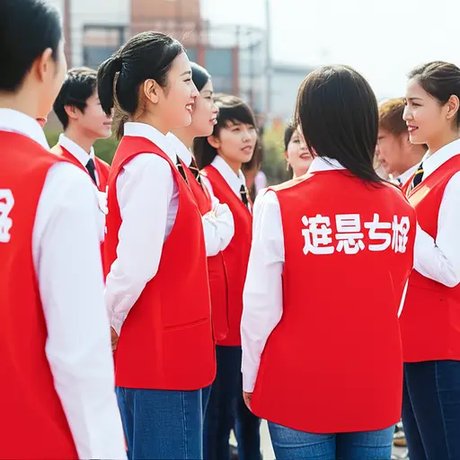 她加入了当地的志愿者团队。