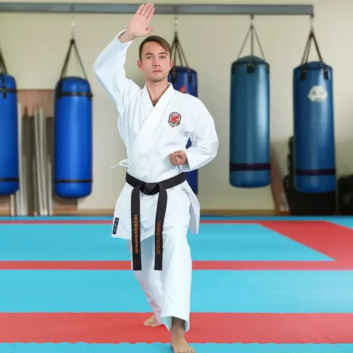在日语中，'karate'的字面意思是'空手'，表示不使用武器的格斗方式。