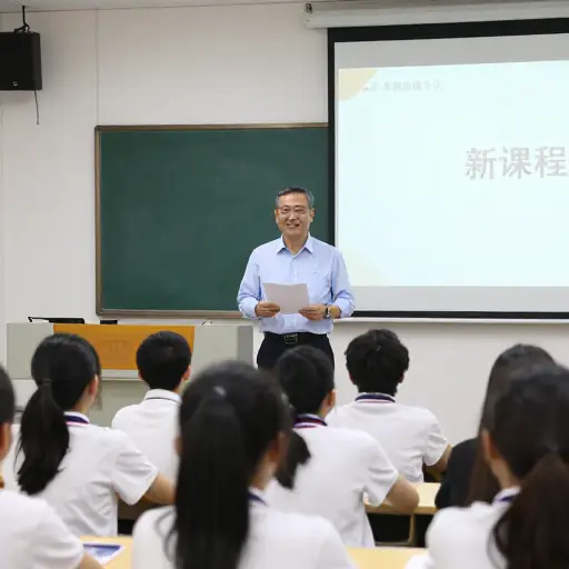 我们学校的校长介绍了一套新课程。
