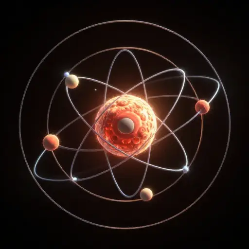 原子的结构类似于一个微型太阳系。