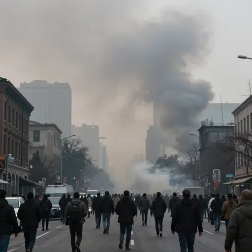 战斗在整个城市突然爆发。