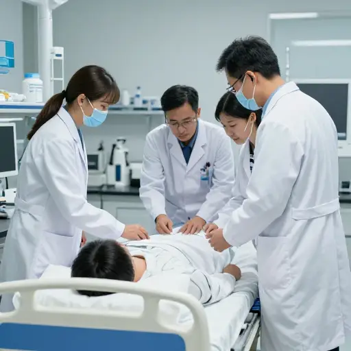 他们正在对一种新药物进行临床试验。