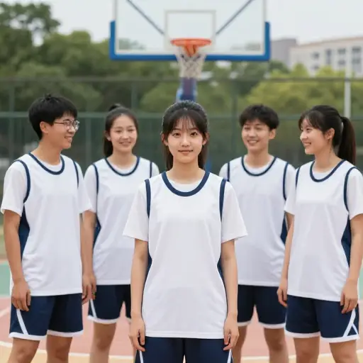 她被选为篮球队的队长。
