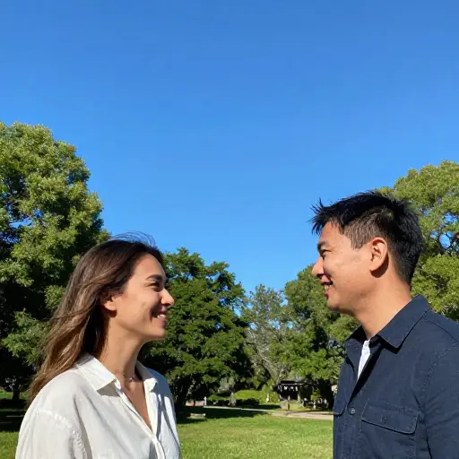 "今天天气真好，不是吗？" "我知道——希望它能持续。"