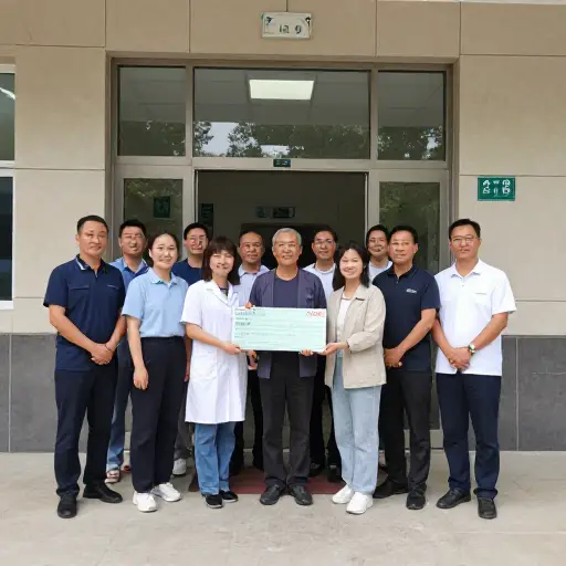 他们为当地医院筹集了大约两百美元。