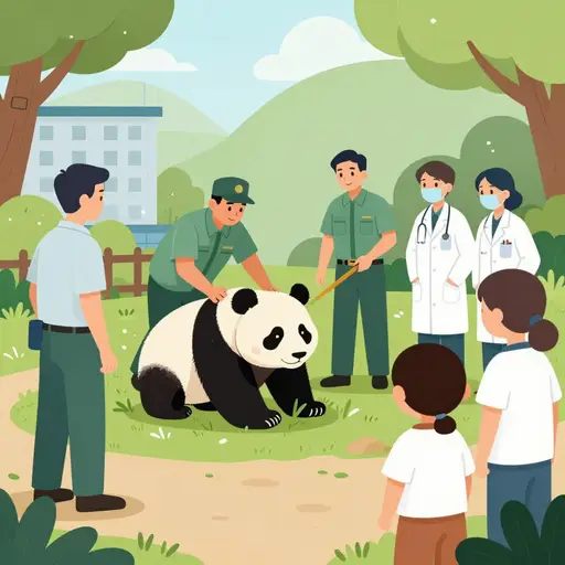 政府正努力拯救大熊猫。