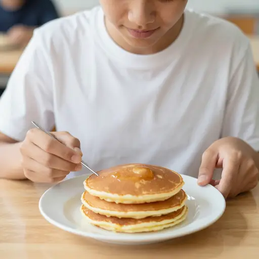 我们的煎饼很美味。